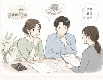 値切り交渉型のお客様（予算・条件を吟味する二人）